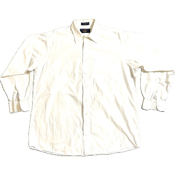 JoS A BANK EXECUTIVE COLLECTION 100% COTTON WHITE DRESS SHIRT 17x35 31608 NICE - Picture 1 of 10